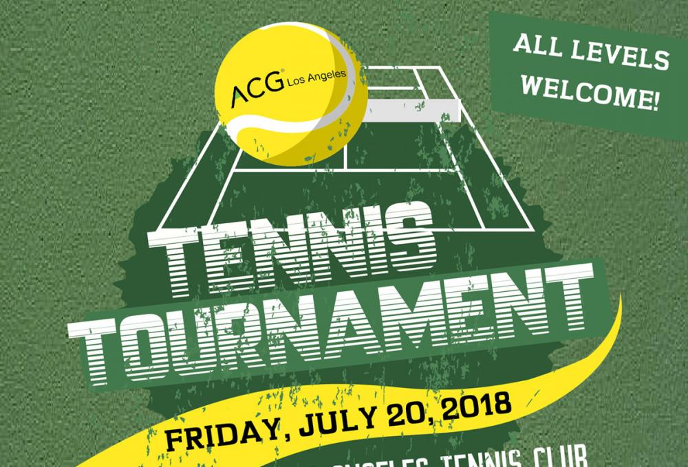 ACGLA Tennis Tournament July 20th 2018 Friday ACG Los Angeles